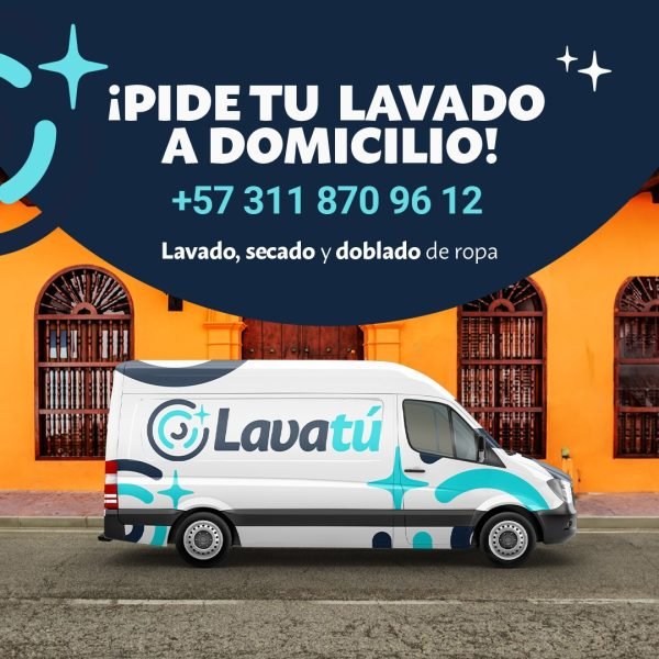 img vancargo para servicio domicilios Lavandería Lavatú Cartagena Colombia