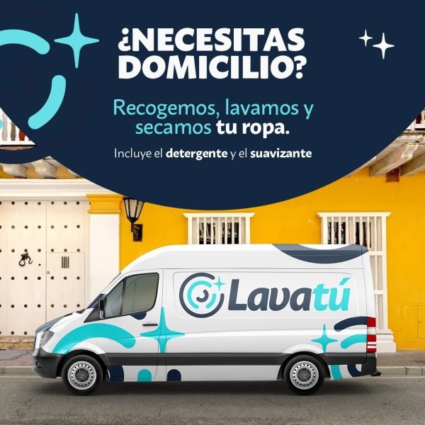 img vancargo para servicio domicilios Lavandería Lavatú Cartagena Colombia